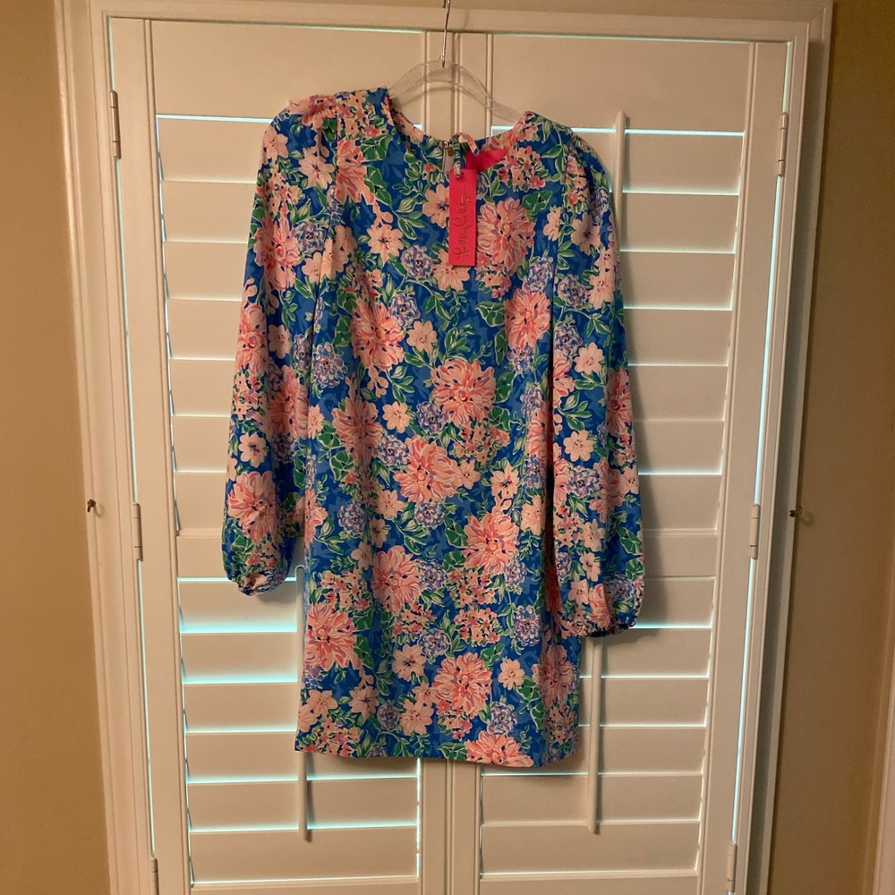 Alayna Long sleeve floral mini dress